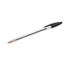 Stylo bic noir cristal 1u