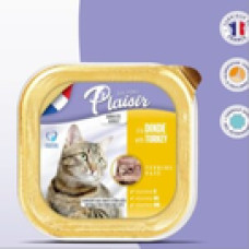 Pâté pour chat adulte à la dinde 100g les repas plaisir