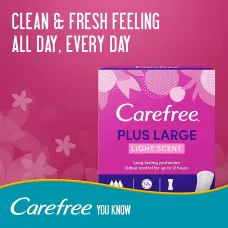 Carefree plus large light scent 48u