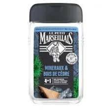 L.p.m gel douche rafraichissant mineraux and bois de cedre 4en1 250ml