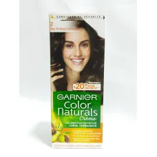 Coloration garnier naturals crème 2 noir profond lumineux