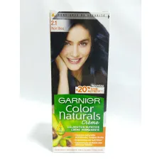 Coloration garnier naturals crème 2.1 noir bleu