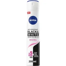 Deodorant black et white invisible 48h 200ml