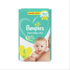 Couches pampers new baby dry taille 2 mini (3-8kg) 80u