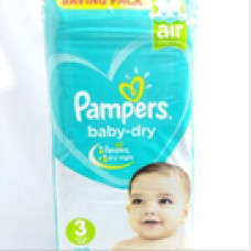 Couches pampers baby dry taille 3 midi (6-10kg) 72u