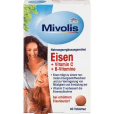 Eisen+vitamine c +b mivolis 40t