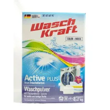 Lessive en poudre wasch kraft active plus 8,47kg color+weiss