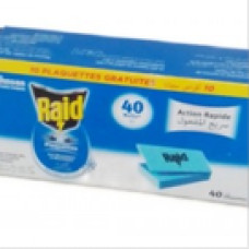 Plaquettes anti-moustiques raid 40u