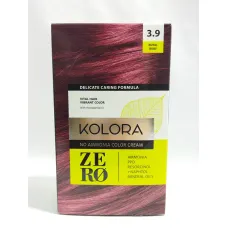 Crème colorante sans ammoniaque kolora zéro 3.9 royal ruby