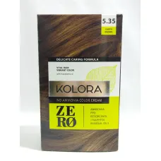 Crème colorante sans ammoniaque kolora zéro 5.35 earth brown