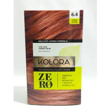 Crème colorante sans ammoniaque kolora zéro 6.4 copper blonde