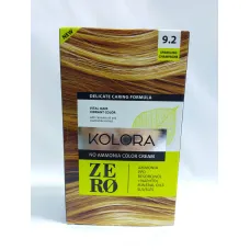 Crème colorante sans ammoniaque kolora zéro 9.2 sparkling champagne
