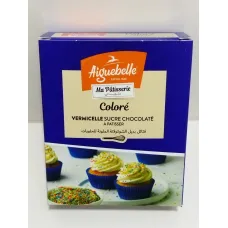 Vermicelle sucre chocolaté coloré 250g aiguebelle
