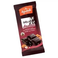 Chocolat noir delice amandes aiguebelle 45g