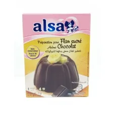 Préparation pour flan sucré arôme chocolat 45g alsa Préparation pour flan sucré arôme chocolat 45g alsa