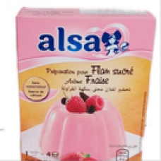Préparation pour flan sucré arôme fraise 45g alsa Préparation pour flan sucré arôme fraise 45g alsa