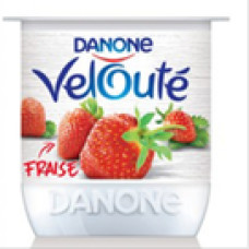 Yaourt velouté fraise .danone