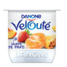 Yaourt velouté fruits exotiques . danone