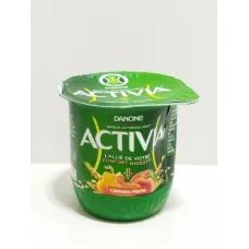 Yaourt activia céréales pêche