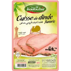 Cuisse de dinde fumée au poivre noir . koutoubia