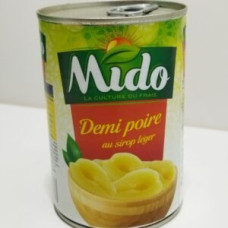 Demi poire au sirop léger mido