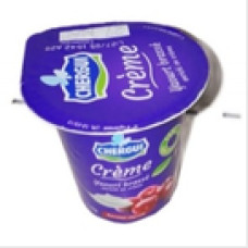 Yaourt creme saveur cerise . chergui