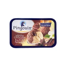 Pingouin glace boite vanille chocolat  1l