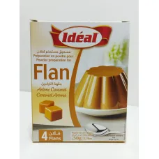 Préparation en poudre pour flan arôme caramel 50g idéal Préparation en poudre pour flan arôme caramel 50g idéal