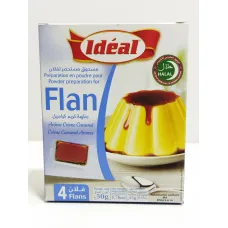 Préparation en poudre pour flan arôme crème caramel 50g idéal