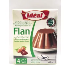 Flan arome chocolat noisette 65g — ideal