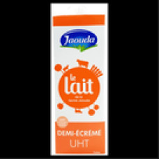 Lait naturel demi-écrémé uht 1l jaouda