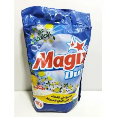 Lessive en poudre magix duo citron 1kg