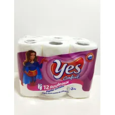 Papier toilette yes confort 2ply 12u