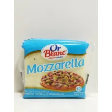 Or blanc fromage tranches mozzarella 12u