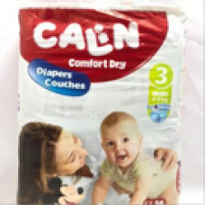 Couches calin comfort dry midi taille 3 (4-9kg) 56u