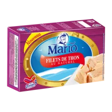 Filets de thon au naturel mario 125g