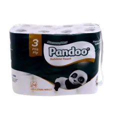 Papier toilette pandoo 3 plis 24u
