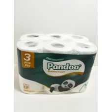 Papier toilette pandoo 3 plis 12u