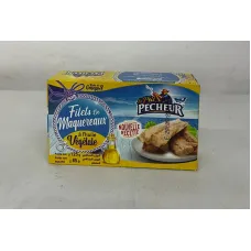 Filets maquereaux huile vegetale le petit pecheur 125g