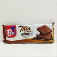 Thin wafer chocolate with chocolate cream . be