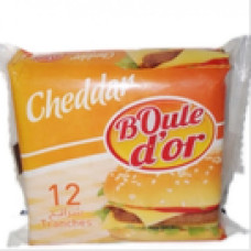 Boule d&rsquo;or fromage tranches cheddar 12u
