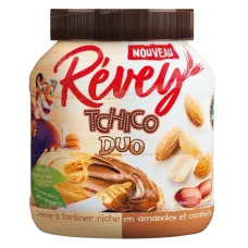 Creme a tartiner amande et cacahuete  revey 200g