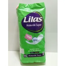 Lilas serviettes maternité super 15u
