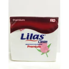 Serviettes de table épaisses lilas clean 2plis