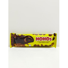 Hohos cake roulé à la crème au café et enrobé au cacao