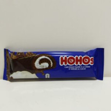 Hohos cake roulé à la crème enrobé au cacao