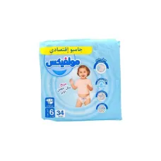 Couche bebe molfix jumbo n6 34p +15kg