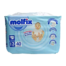Couche bebe molfix n3 midi 40 couches