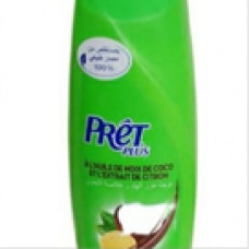 Prêt plus shampooing à l&rsquo;huile de noix de coco et l&rsquo;extrait de citron 400ml