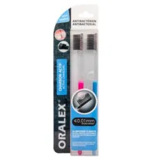Brosse dent pack duo charbon oralex